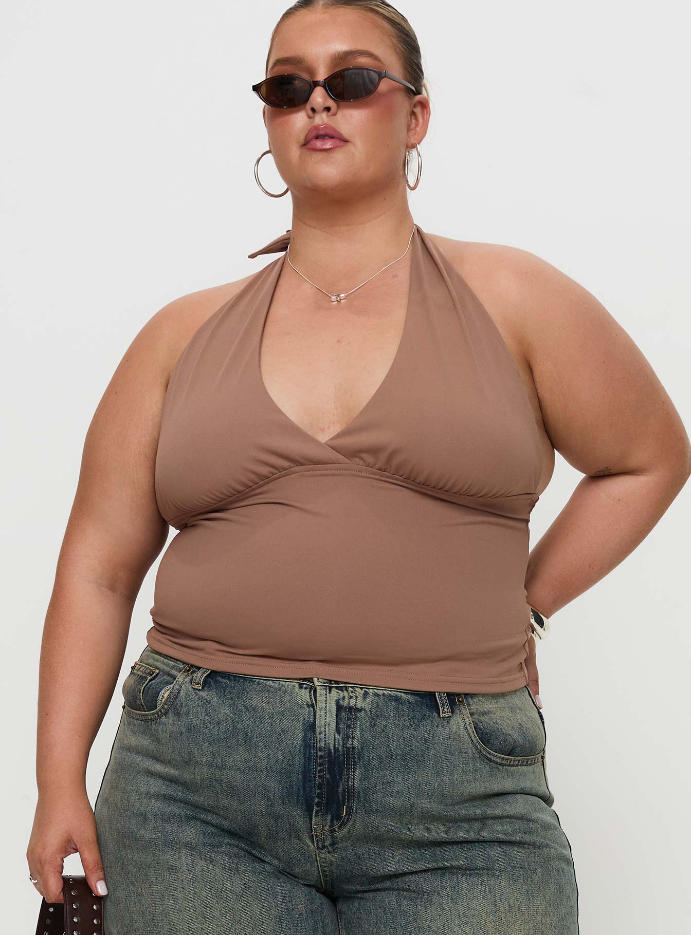 Whimsy Halter Top Chocolate Curve - Image 2