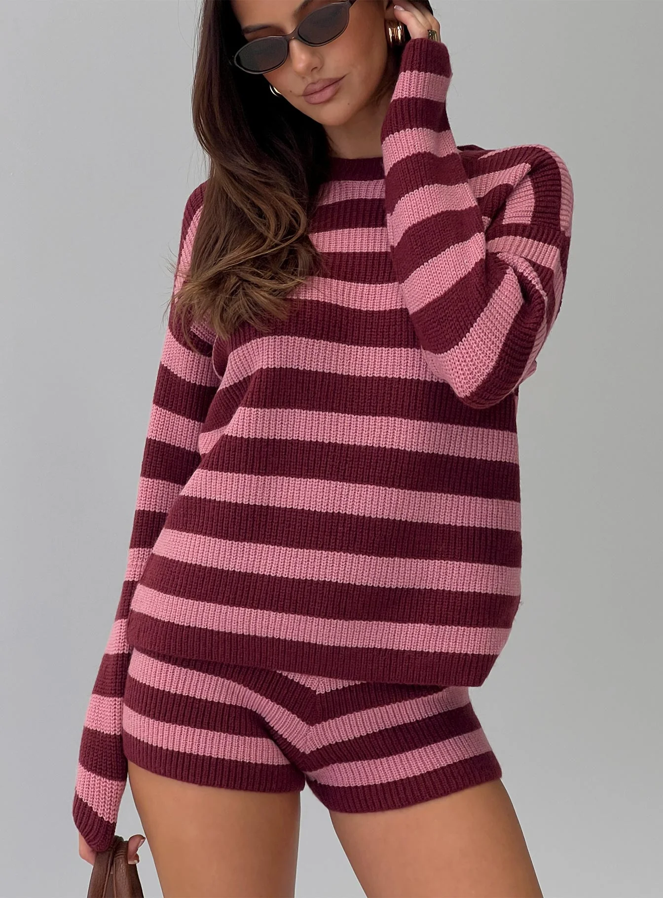 Whole New World Knit Set Pink Stripe - Image 10