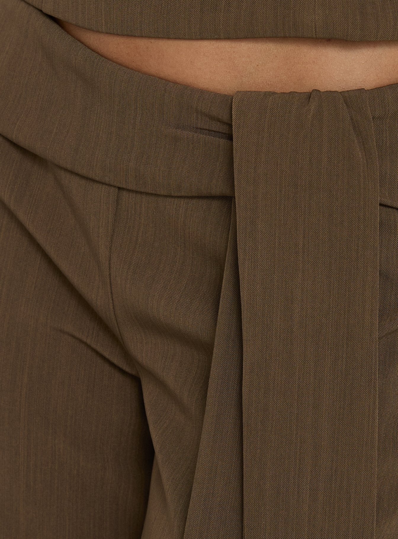 Wild Haze Tie Waist Pants Dark Green - Image 6