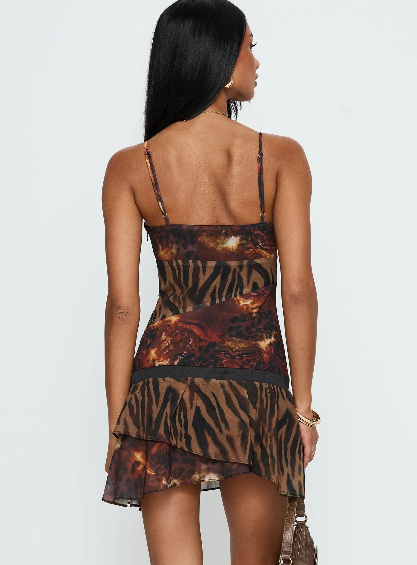 Wild Horizon Spliced Mini Dress Animal - Image 5