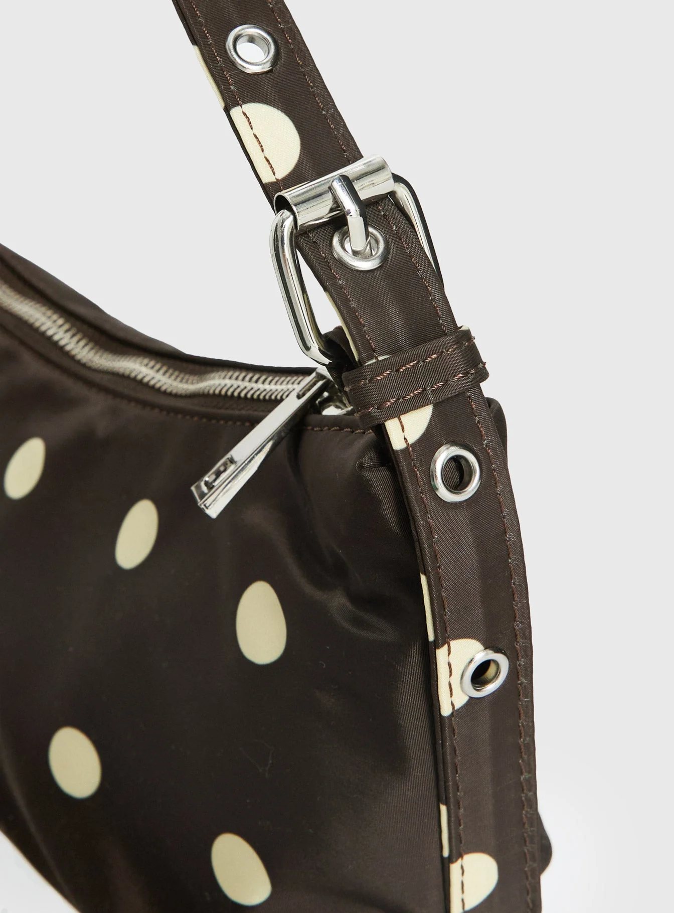 Winta Shoulder Bag Brown Polka - Image 5