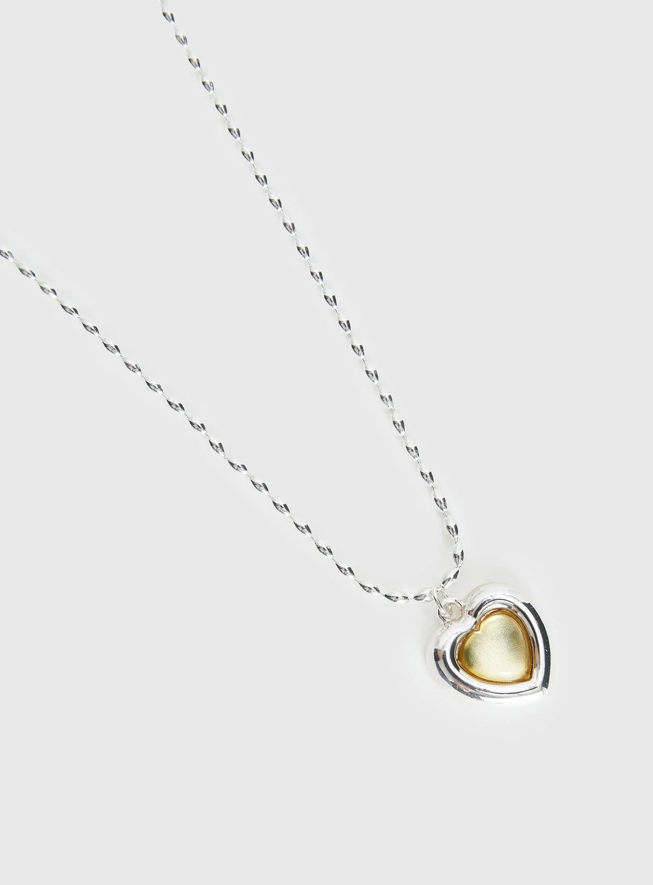 Wishes Granted Dainty Pendant Necklace Silver / Yellow - Image 3