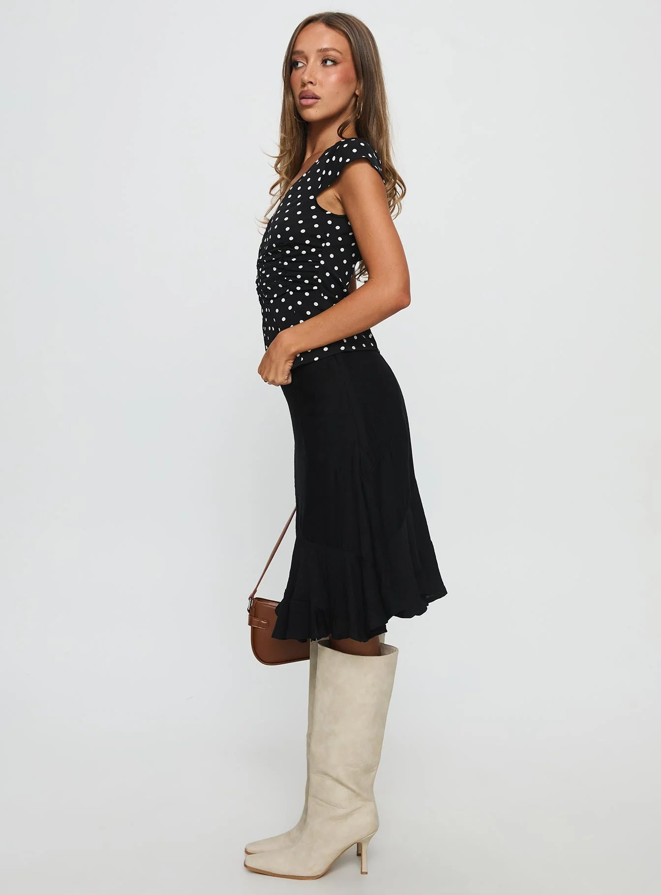 With Kindness Midi Skirt Black - Image 4