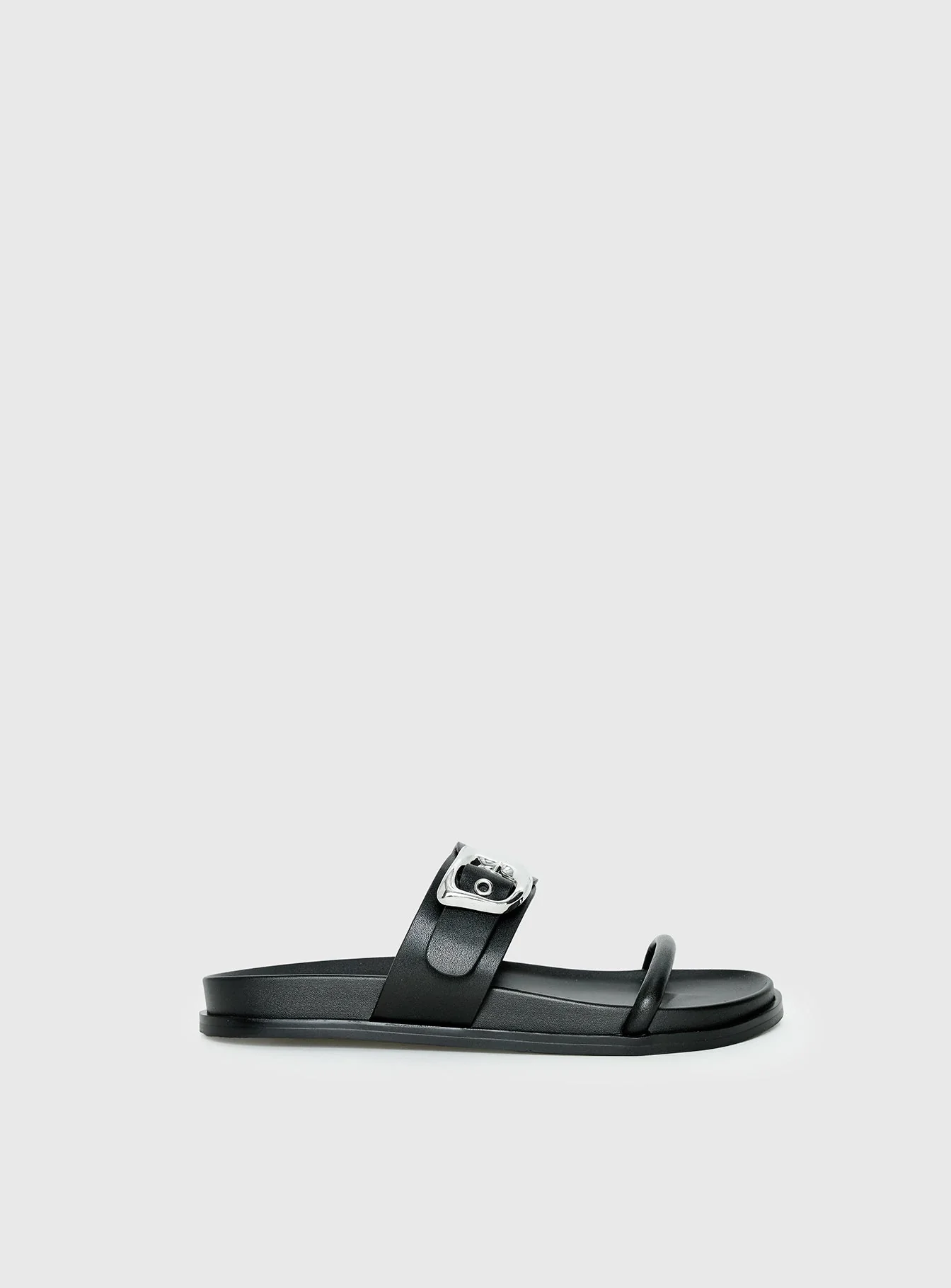 Worth It Buckle Detail Sandals Black - Image 3