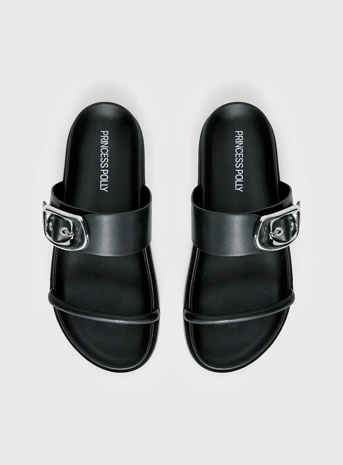 Worth It Buckle Detail Sandals Black - Image 7