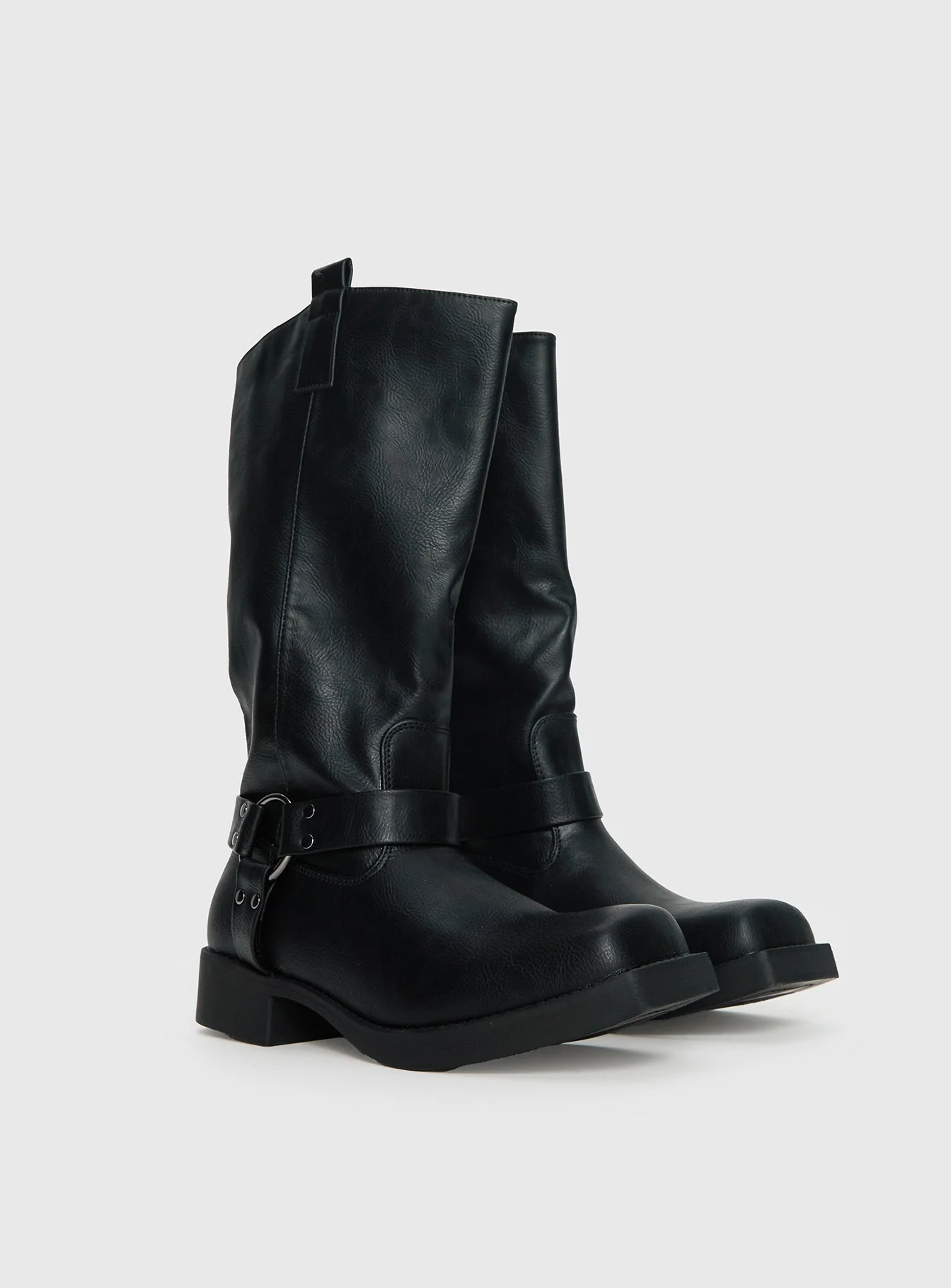 Wrecked Western Boots Black - Image 2
