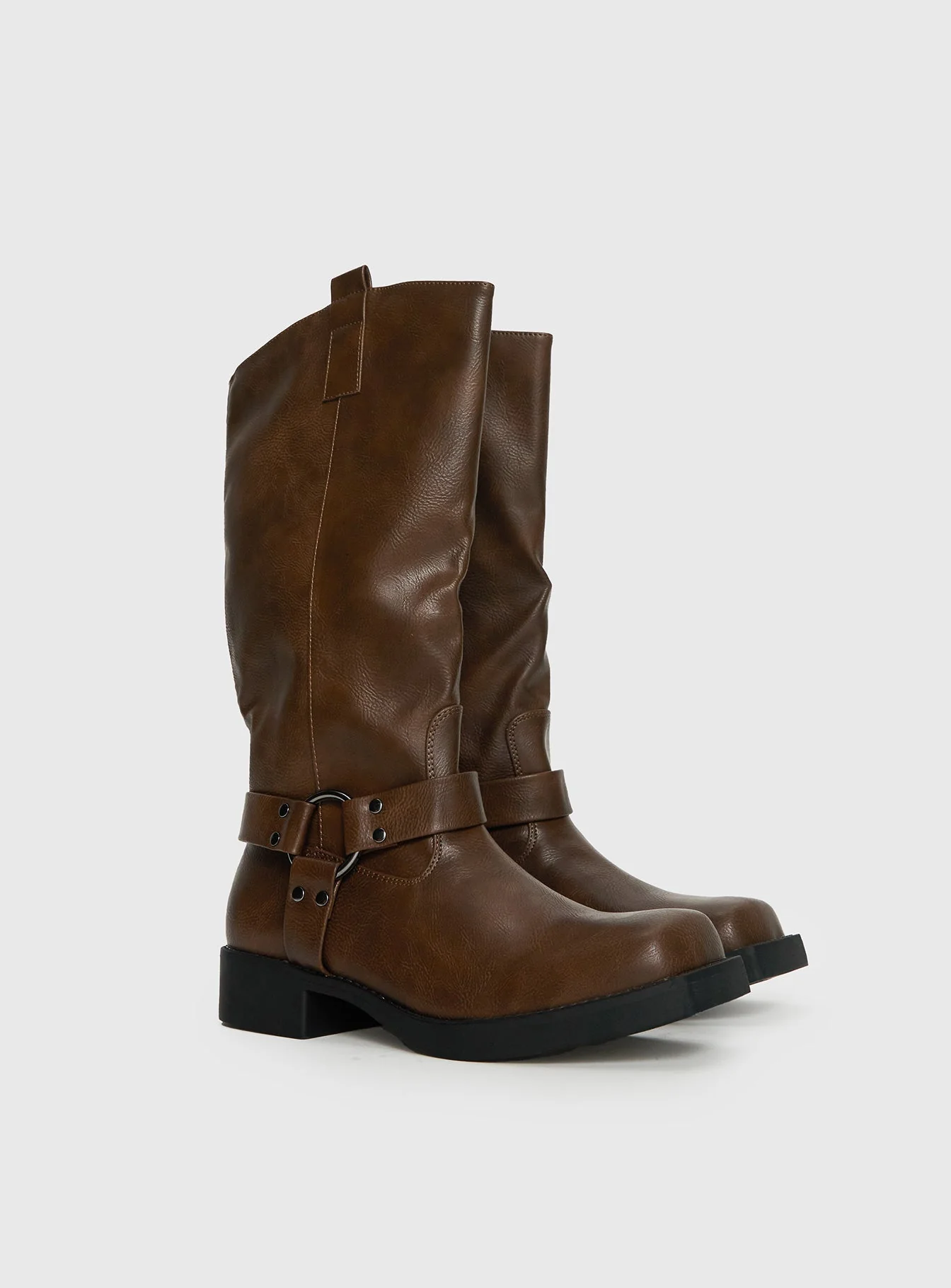 Wrecked Western Boots Brown - Image 2