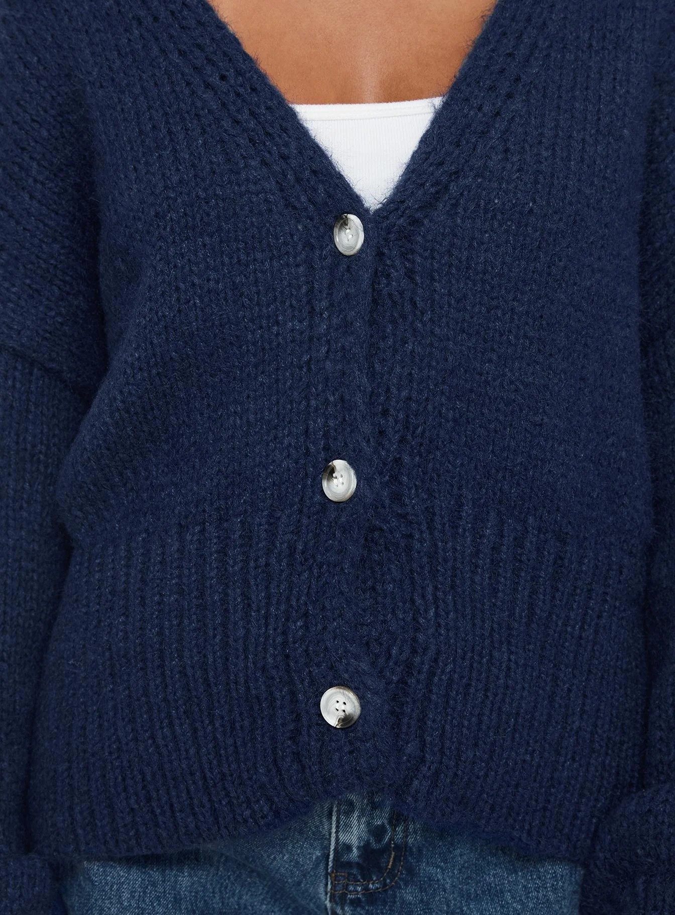 Yasmyn Knit Cardigan Royal Blue - Image 5