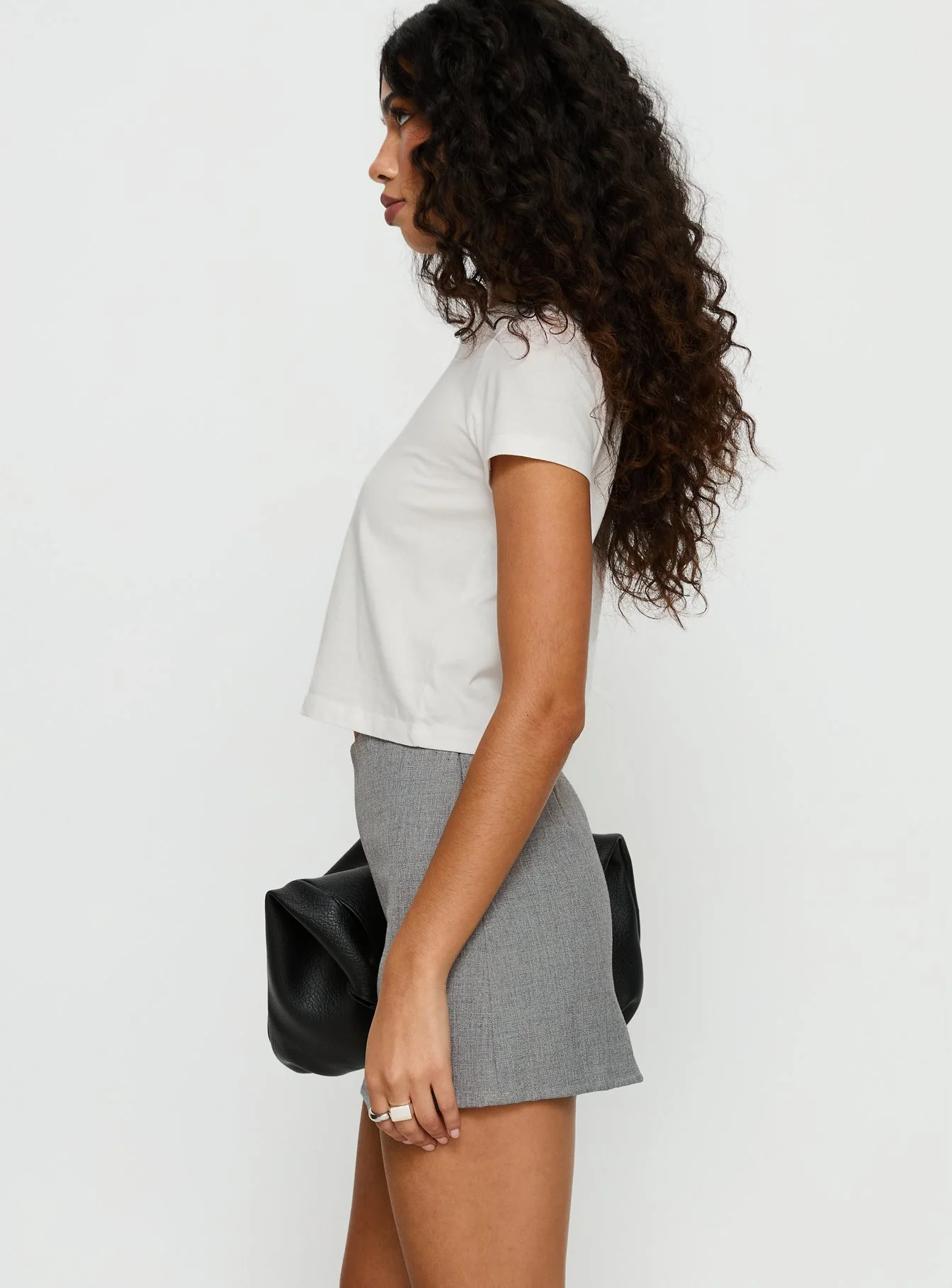 Ynes Mini Skirt Grey - Image 3