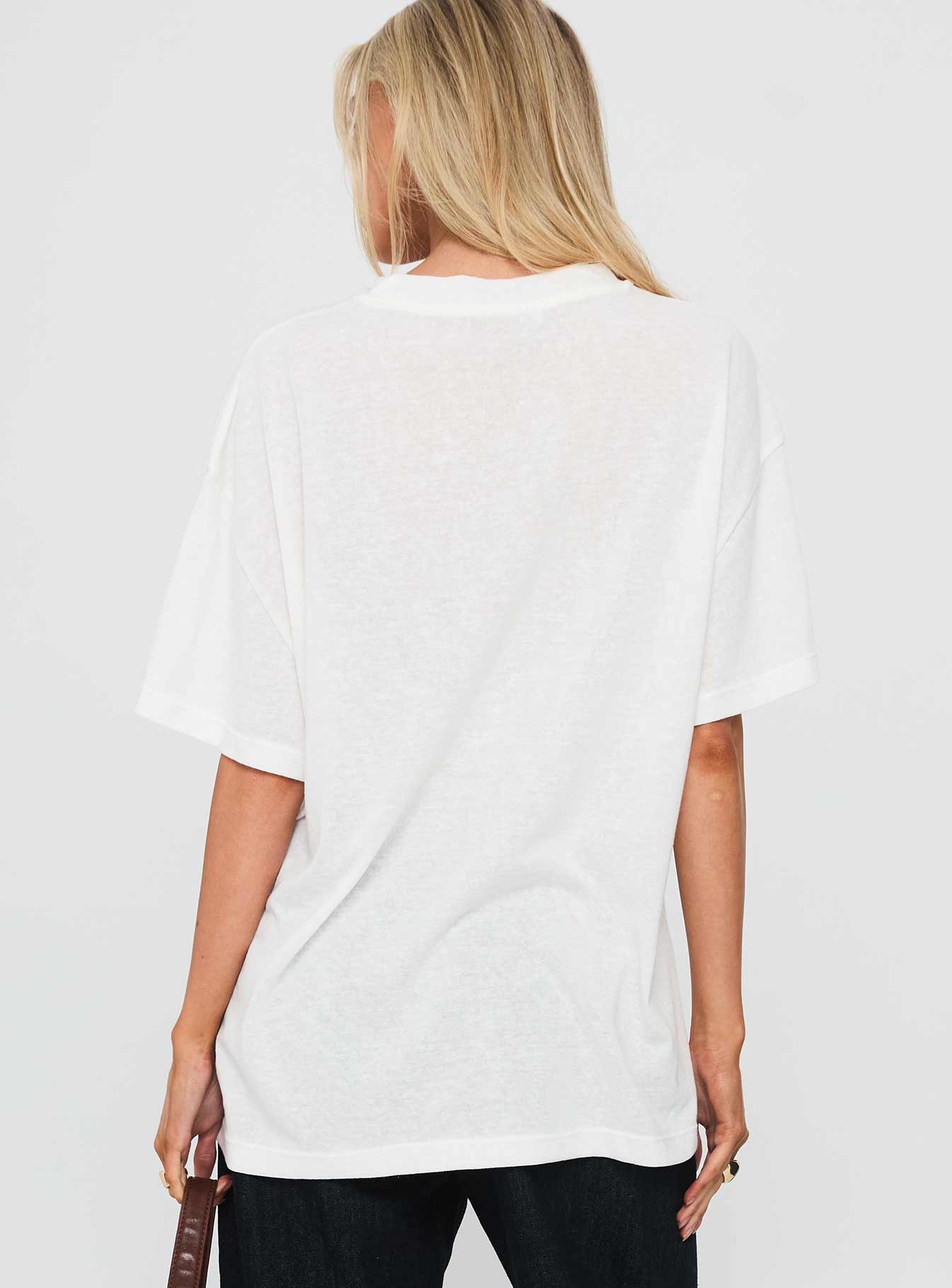 Zaydee Oversized Tee White - Image 5