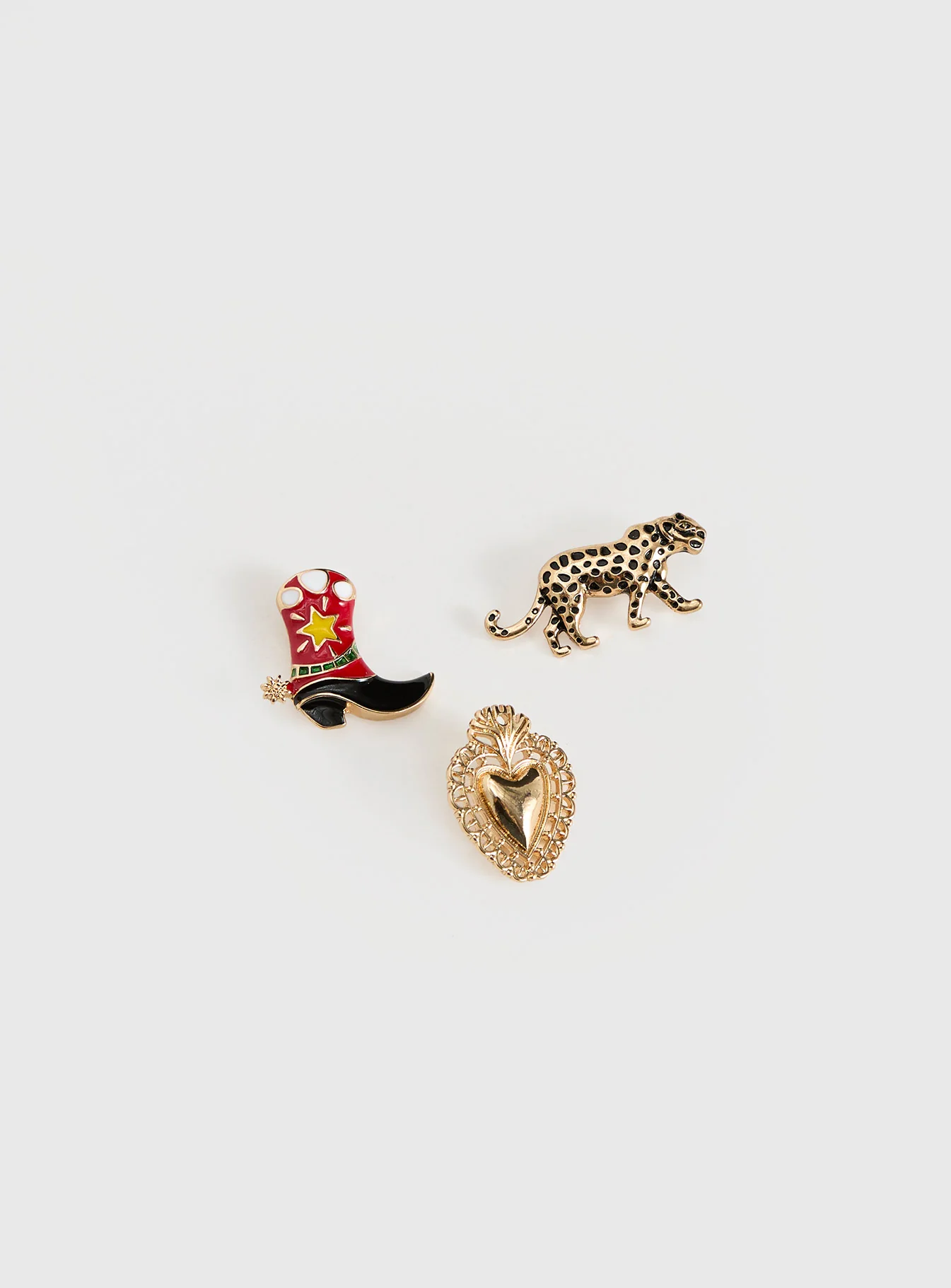 Zaylina Heart Hat Charms Gold - Image 2
