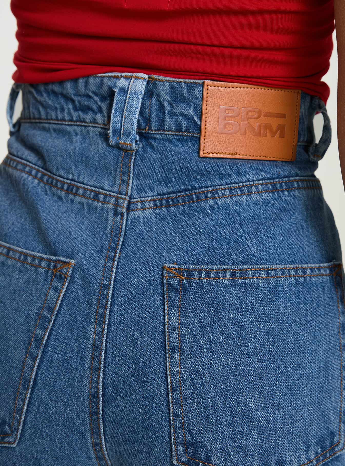 Zephee High Rise Wide Leg Jeans Light Wash - Image 6