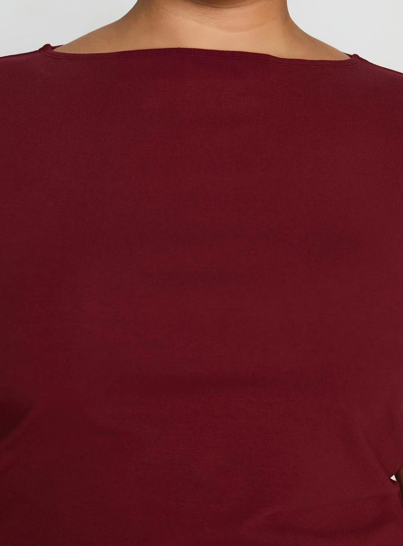 Zimmie Mini Dress Burgundy Curve - Image 6