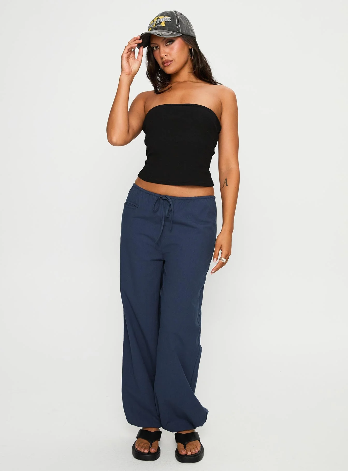 Zodie Low Waist Pants Navy - Image 2