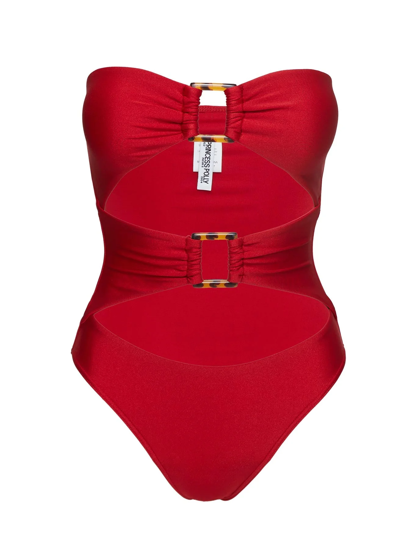 Zolani Cut Out One Piece Red - Image 7